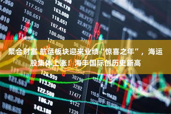 聚合财富 航运板块迎来业绩“惊喜之年”，海运股集体上涨！海丰国际创历史新高
